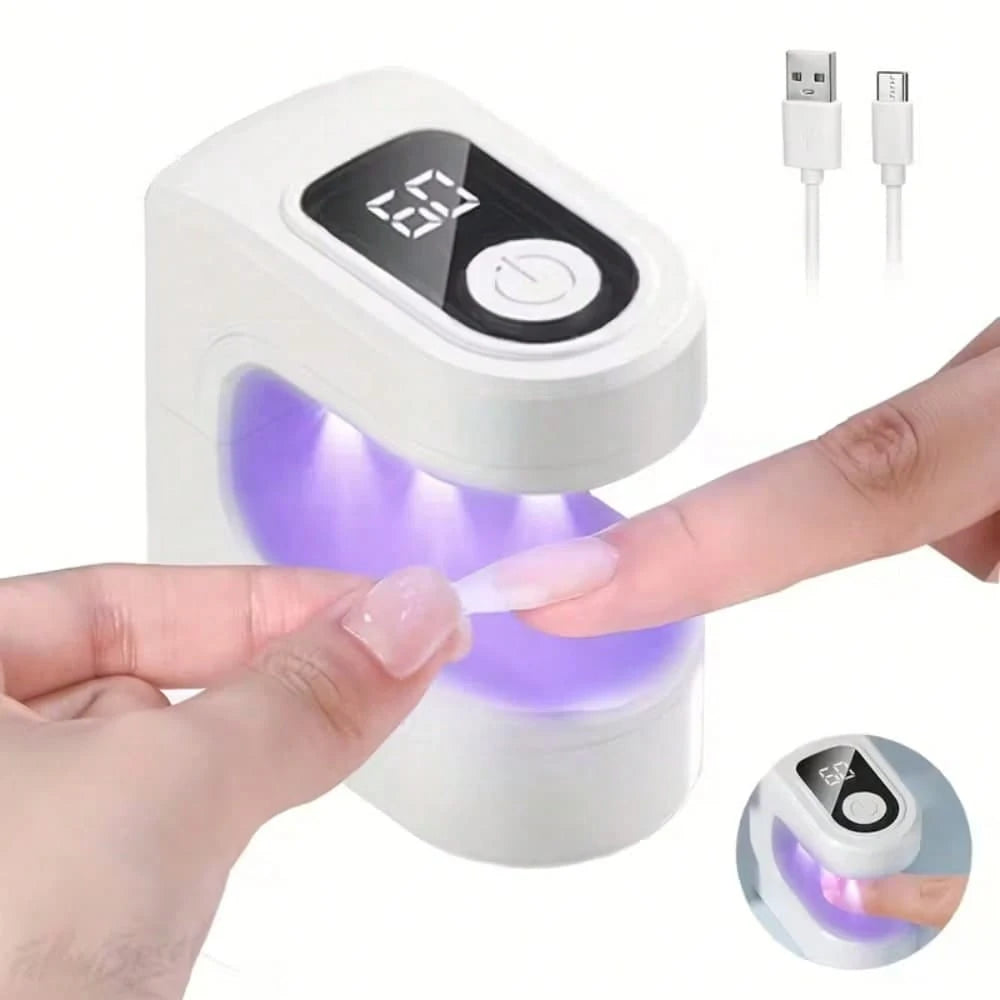 Mini UV Light For Gel Nails, Small Curing Light, Eggshell LED Nail Lamp, Fast Curing