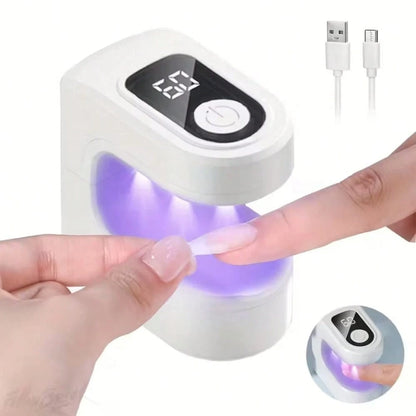 Mini UV Light For Gel Nails, Small Curing Light, Eggshell LED Nail Lamp, Fast Curing