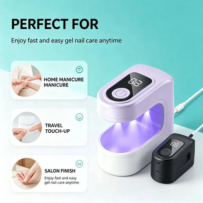 Mini UV Light For Gel Nails, Small Curing Light, Eggshell LED Nail Lamp, Fast Curing