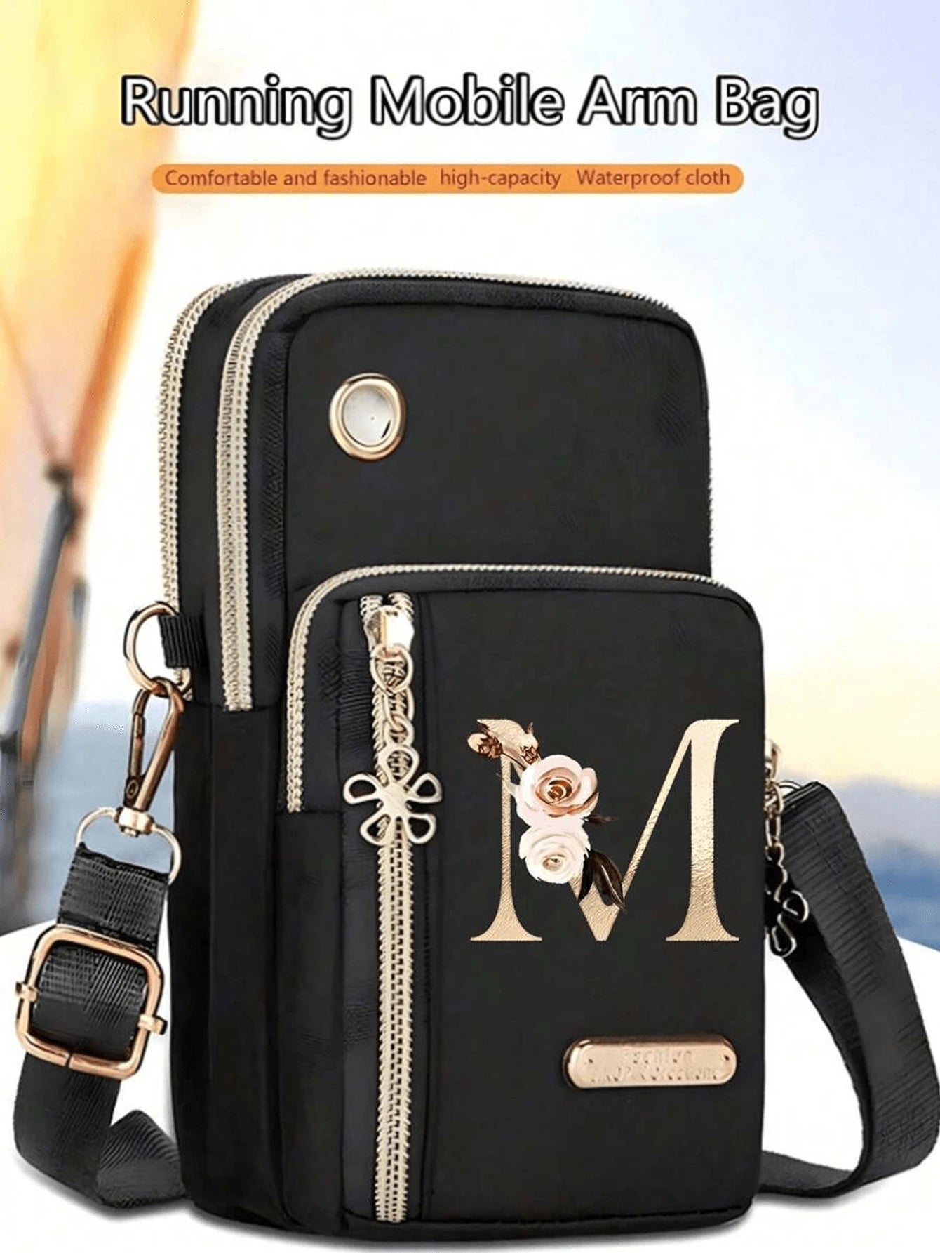 Minimalist Letter Design Mini Crossbody Bag With Phone Pocket And Wallet, Suitable For Casual Daily Use, Water-Resistant Crossbody/Shoulder/Messenger Bag, Square Bag, Ideal For Vacation, College Life