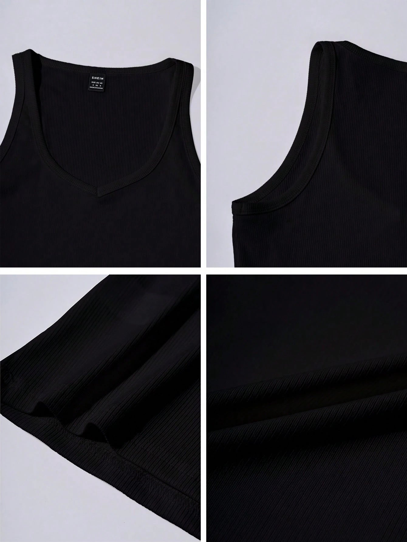 Minimalist Sexy Sporty Knit Camisole Tank Top, Slim Fit