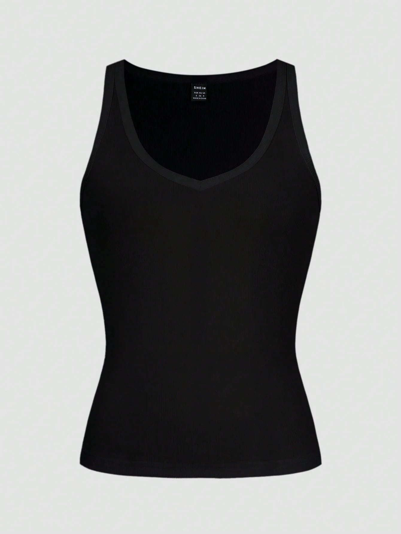 Minimalist Sexy Sporty Knit Camisole Tank Top, Slim Fit