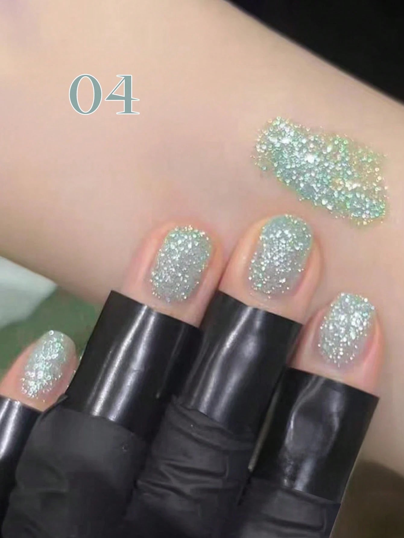 MISS SHAKA 10ml Summer Super Glitter Powder Blue & White Starry Sky Candy Diamond Gel Nail Polish, Gel Series Light Therapy Gel Whitening Style, Popular Nail Salon Home DIY Nail Art Supplies