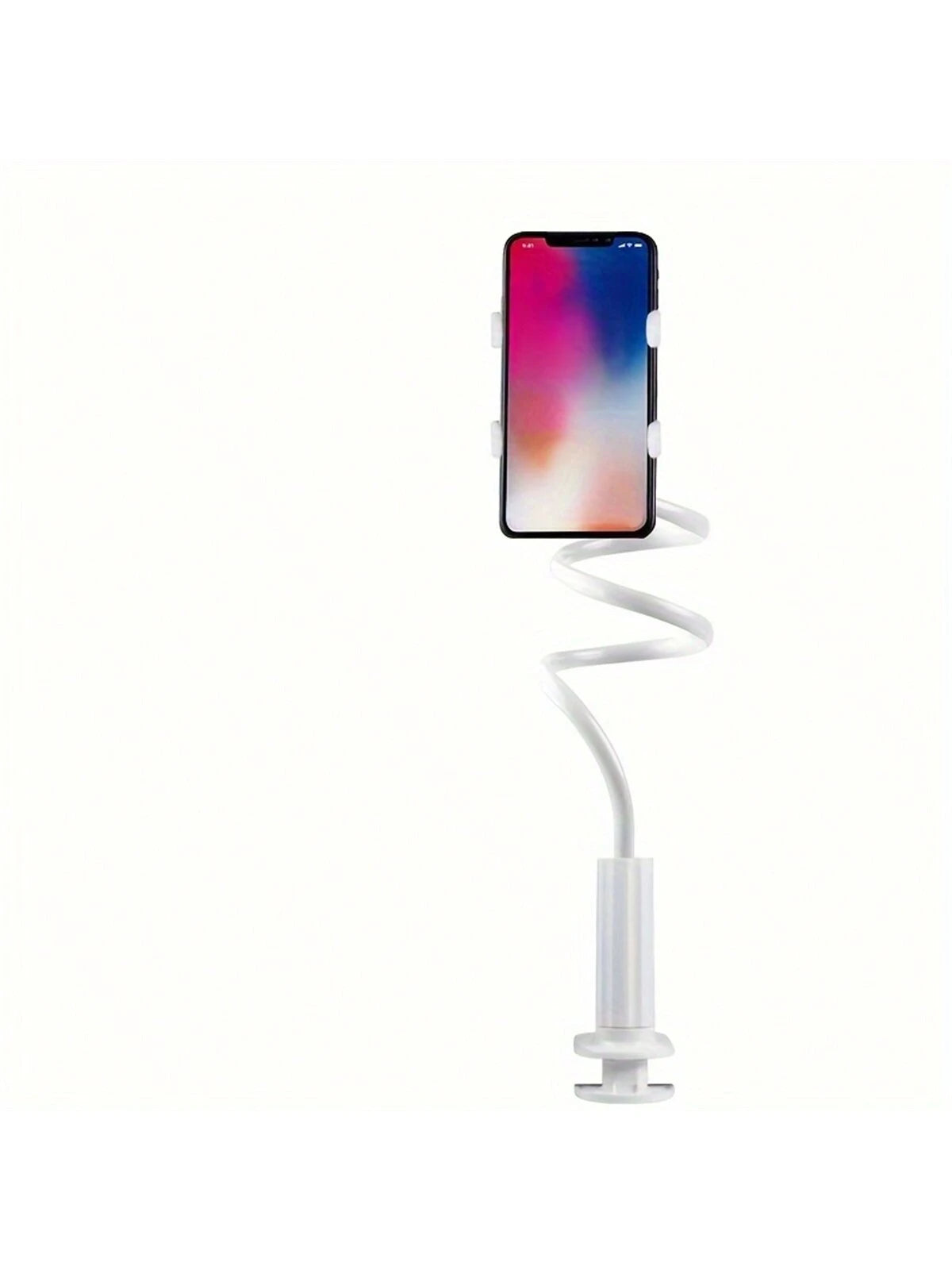 Mobile Phone Clamp Bracket Flexible Long Arm Gooseneck Slouchy Person Bracket With Handle, Bedside Tabletop Overhead Live Streaming Mobile Phone Tablet Bracket Compatible With IPhone, Android Phone, G