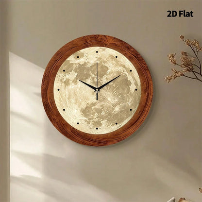 Modern Design Premium Creative Planet Decorative Wall Clock, Ultra-Quiet Quartz Movement, No Ticking Sound, Flat Design, Suitable For Decorating Living Room, Bedroom, Office, Kitchen And Cafe, Perfect