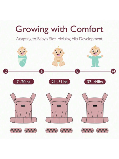 Momcozy Baby Carrier Newborn To Toddler- Ergonomic, Cozy And Lightweight Infant Carrier For 7-44lbs, Effortless To Put On, Ideal For Hands-Free Parenting, Enhanced Lumbar Support