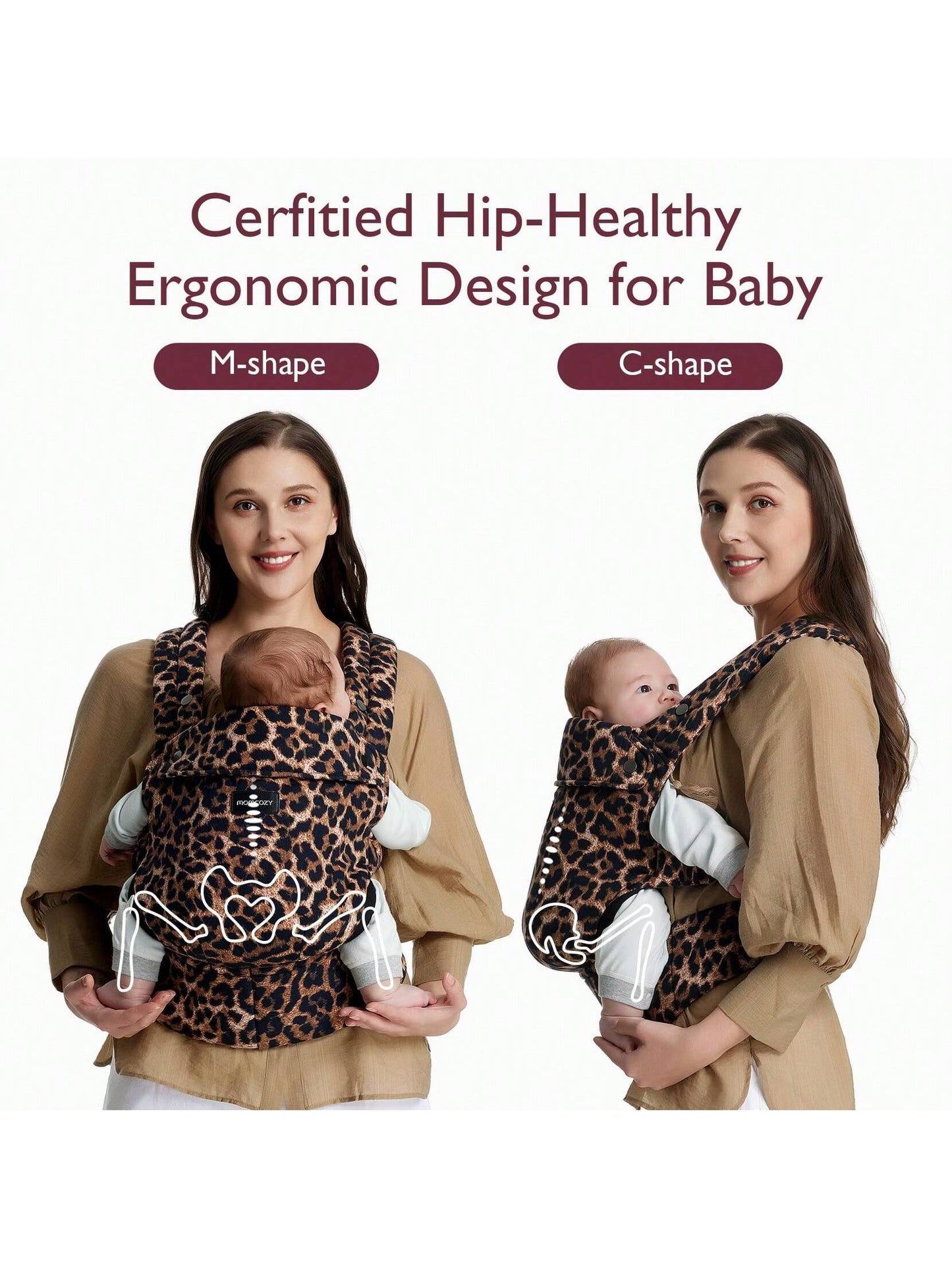 Momcozy Baby Carrier Newborn To Toddler- Ergonomic, Cozy And Lightweight Infant Carrier For 7-44lbs, Effortless To Put On, Ideal For Hands-Free Parenting, Enhanced Lumbar Support