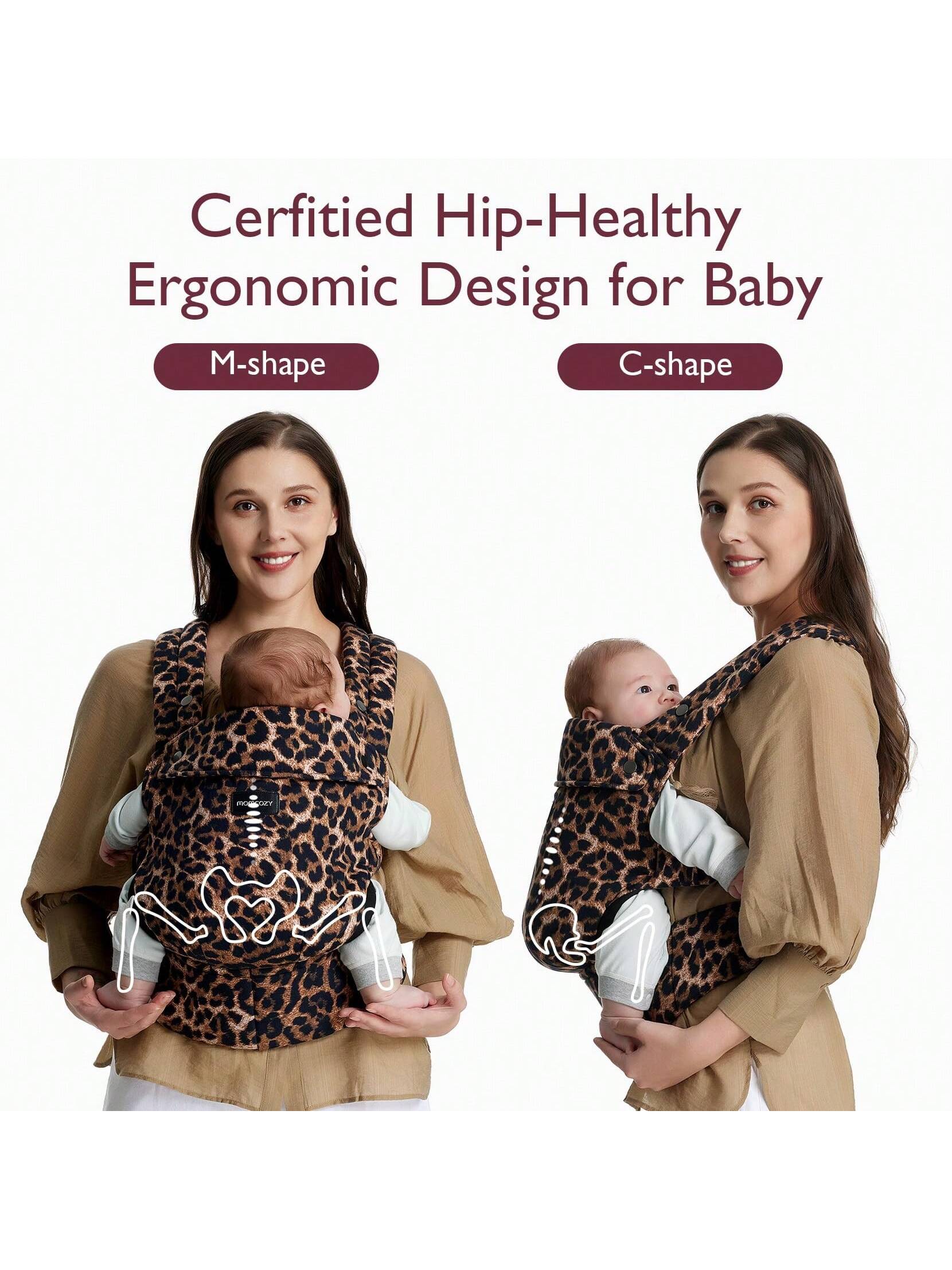 Momcozy Baby Carrier Newborn To Toddler- Ergonomic, Cozy And Lightweight Infant Carrier For 7-44lbs, Effortless To Put On, Ideal For Hands-Free Parenting, Enhanced Lumbar Support