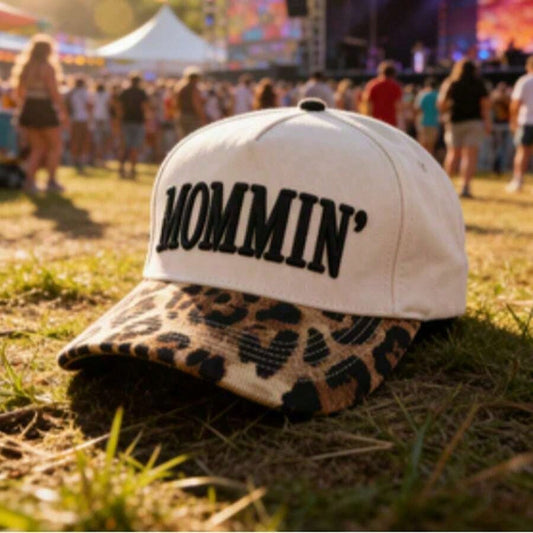 MOMMIN Trucker Hat For Women Embroidered Mom Baseball Cap Adjustable Canvas Vintage Hat For Casual Wear,Suitable For Outdoor, Party,Travel, Hiking, Beach