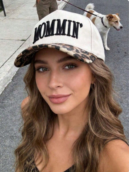 MOMMIN Trucker Hat For Women Embroidered Mom Baseball Cap Adjustable Canvas Vintage Hat For Casual Wear,Suitable For Outdoor, Party,Travel, Hiking, Beach
