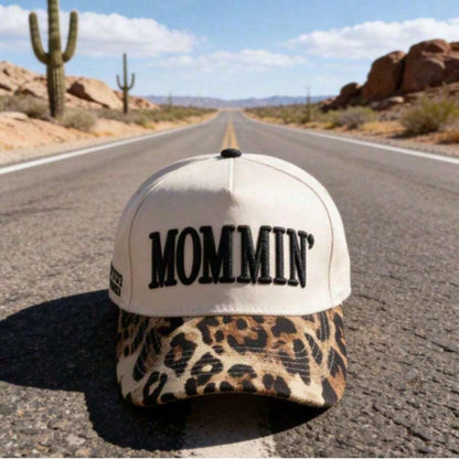 MOMMIN Trucker Hat For Women Embroidered Mom Baseball Cap Adjustable Canvas Vintage Hat For Casual Wear,Suitable For Outdoor, Party,Travel, Hiking, Beach