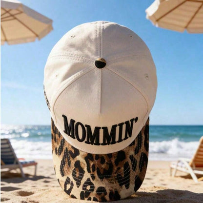 MOMMIN Trucker Hat For Women Embroidered Mom Baseball Cap Adjustable Canvas Vintage Hat For Casual Wear,Suitable For Outdoor, Party,Travel, Hiking, Beach