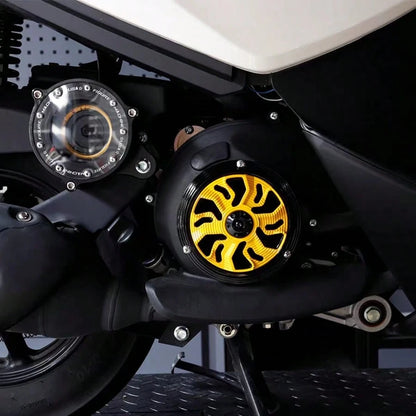 Motorcycle Engine Fan Blade Cover, Rotating Fan Cover, Radiator Decorative Accessory, Motorcycle Modification Parts, Engine Decorative Fan Blade Cover, Multiple Colors Available, Aluminum Alloy Materi