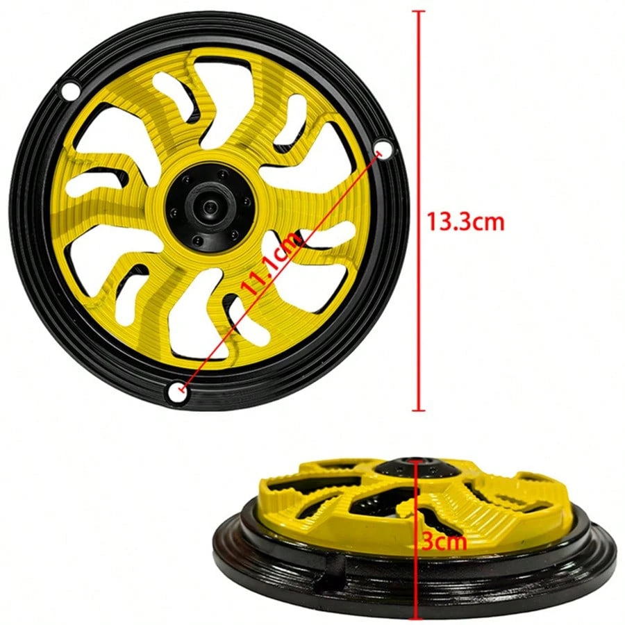 Motorcycle Engine Fan Blade Cover, Rotating Fan Cover, Radiator Decorative Accessory, Motorcycle Modification Parts, Engine Decorative Fan Blade Cover, Multiple Colors Available, Aluminum Alloy Materi