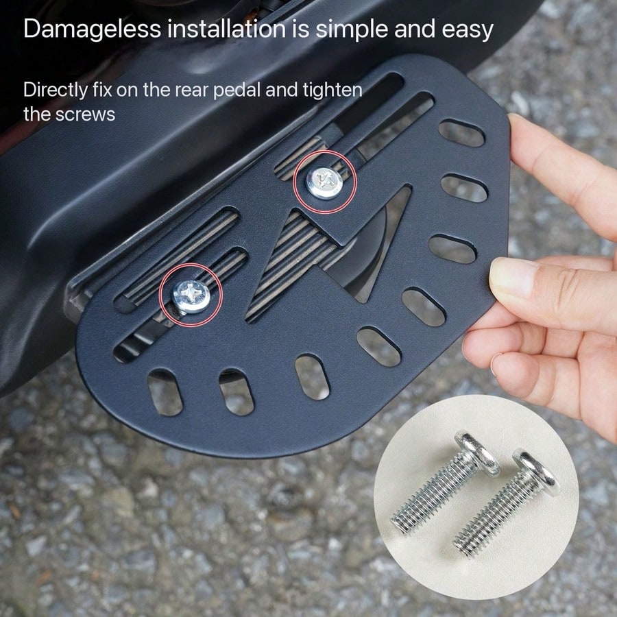 Motorcycle Foot Pedal Foot Pad Universal Wide Metal Footboard Modification Front Footboard Rear Footrest Foot Pedal Durable