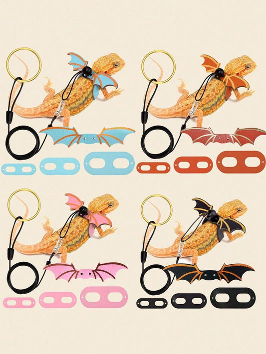Multi-Colored Reptile Leash Set, Suitable For Daily Outdoor Use With Reptile Pets