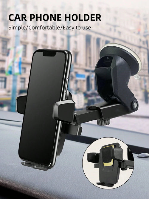 Multifunctional Car Dashboard Mount, Car Suction Cup Holder, Car Phone Holder, Navigation Mount, Rotatable, With Suction Cup, Suitable For Cars, Smartphones, Compact Design, Adjustable Angle, Car Acce