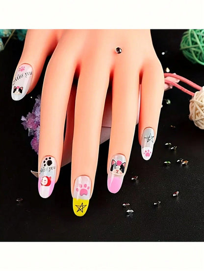 Nail Art Practice Hand Model Stand Set- Realistic Palm & Flexible Fingers, Suitable For Nail Training