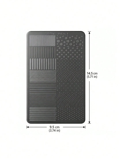 Nail Art Printing Steel Plate Striped Polka Dot French Style Nail Stamping Template, Nail Art Tools For Nail Technicians