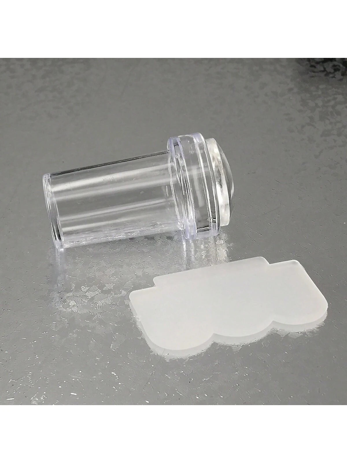 Nail Art Tool Kit 2.3- Clear Silicone Nail Stamping Plate And Scraper Set For DIY Nail Decoration With French Manicure Stamping And Nail Polish Transfer Printing