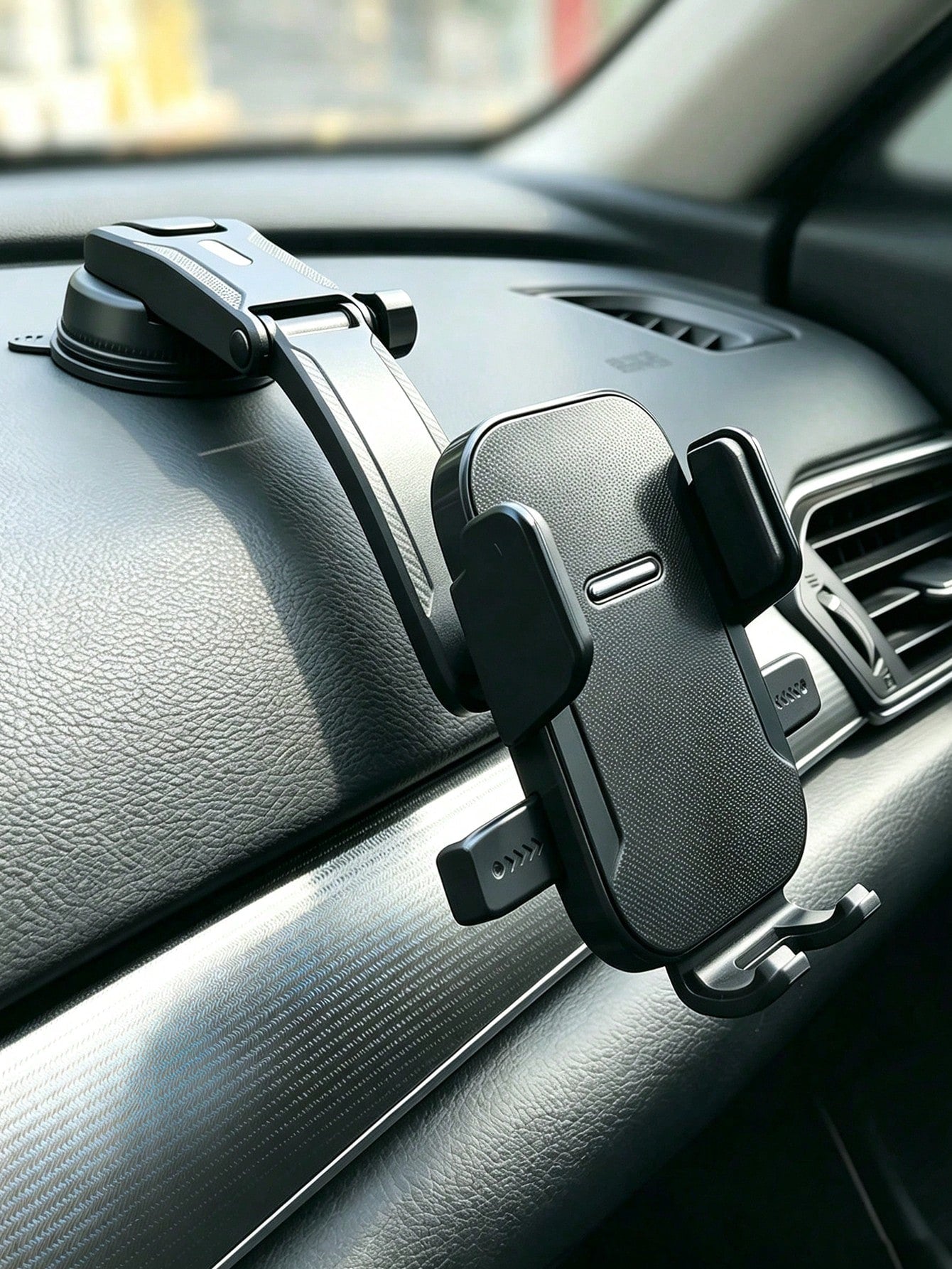 New 360° Adjustable Suction Cup Car Phone Holder, Stable Anti-Shake Hands-Free, One-Click Auto Lock, Powerful Vacuum Suction Base, Universal For Dashboard, Windshield, Air Vent, Practical Driving And