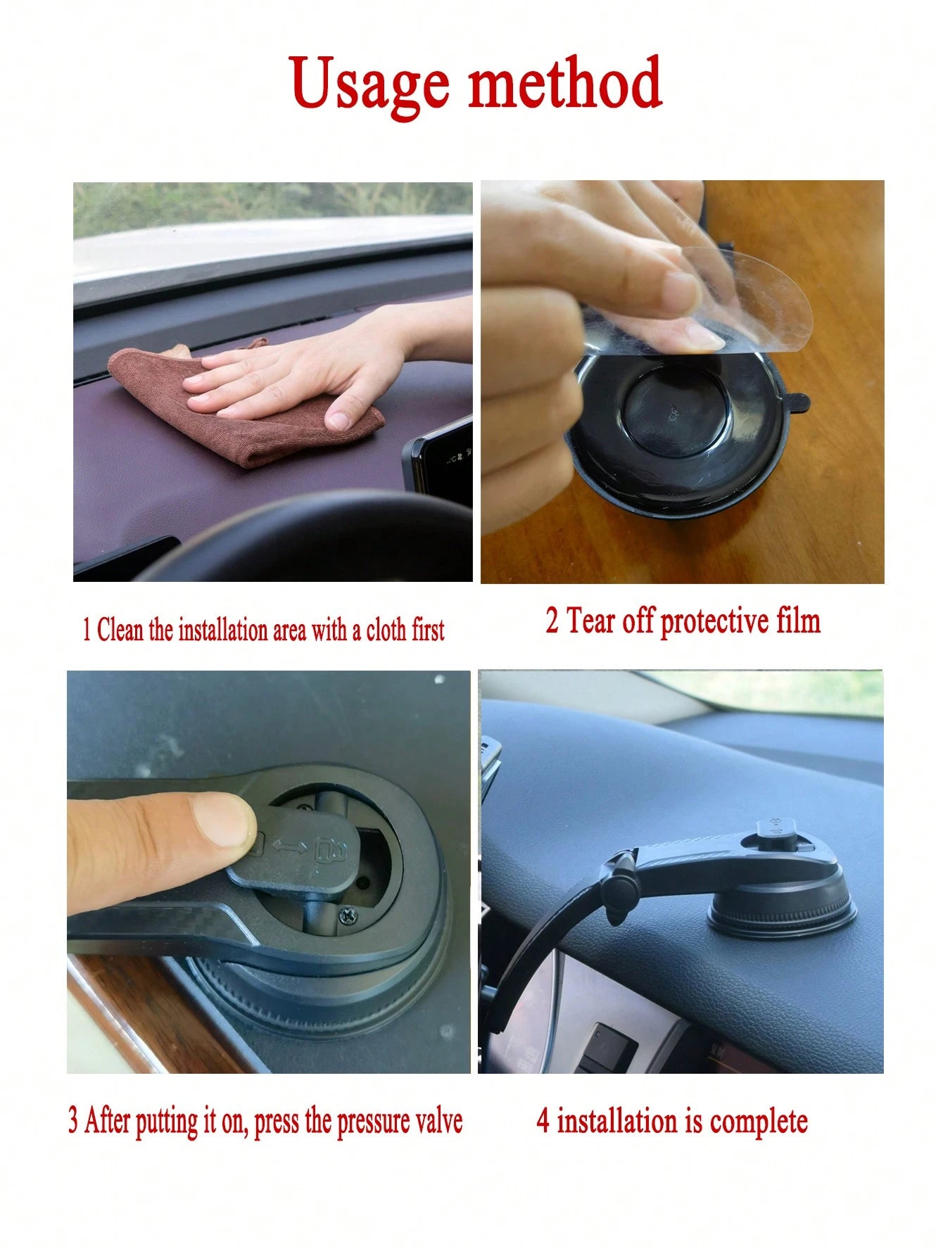 New Car Dashboard Phone Holder For 2023, 360 Degree Rotation, Automatic Locking, Adjustable Height