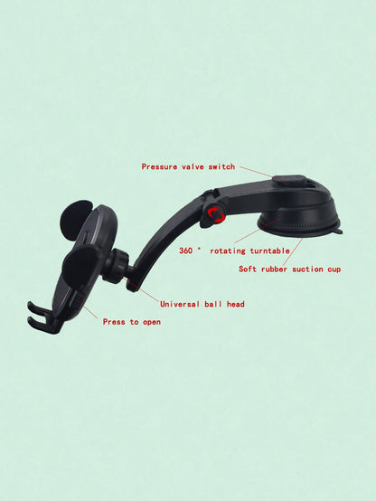 New Car Dashboard Phone Holder For 2023, 360 Degree Rotation, Automatic Locking, Adjustable Height