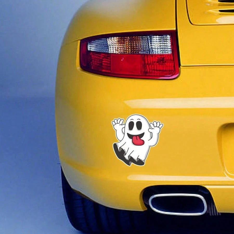 New Car Stickers For Halloween: Ghost, Witch, Creative Decoration, Body Decals, Window Stickers, Bumper Stickers.