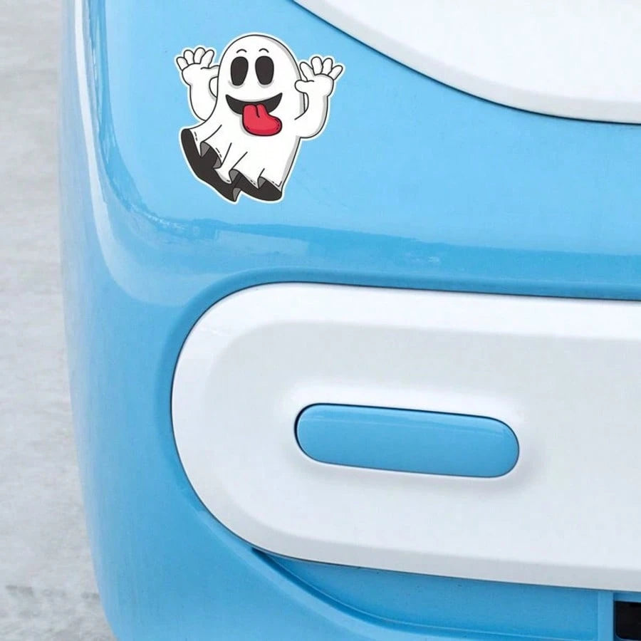 New Car Stickers For Halloween: Ghost, Witch, Creative Decoration, Body Decals, Window Stickers, Bumper Stickers.