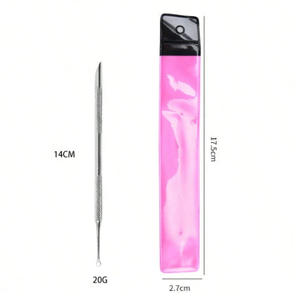 New Dual-Ended Stainless Steel Round Head Slanted Cuticle Pusher/Remover Nail Art Tool, Manicure Supplies, Nail Art Tools, Back To School, Nails, Nail Tips Manicure Tools, Manicure & Pedicure Tools