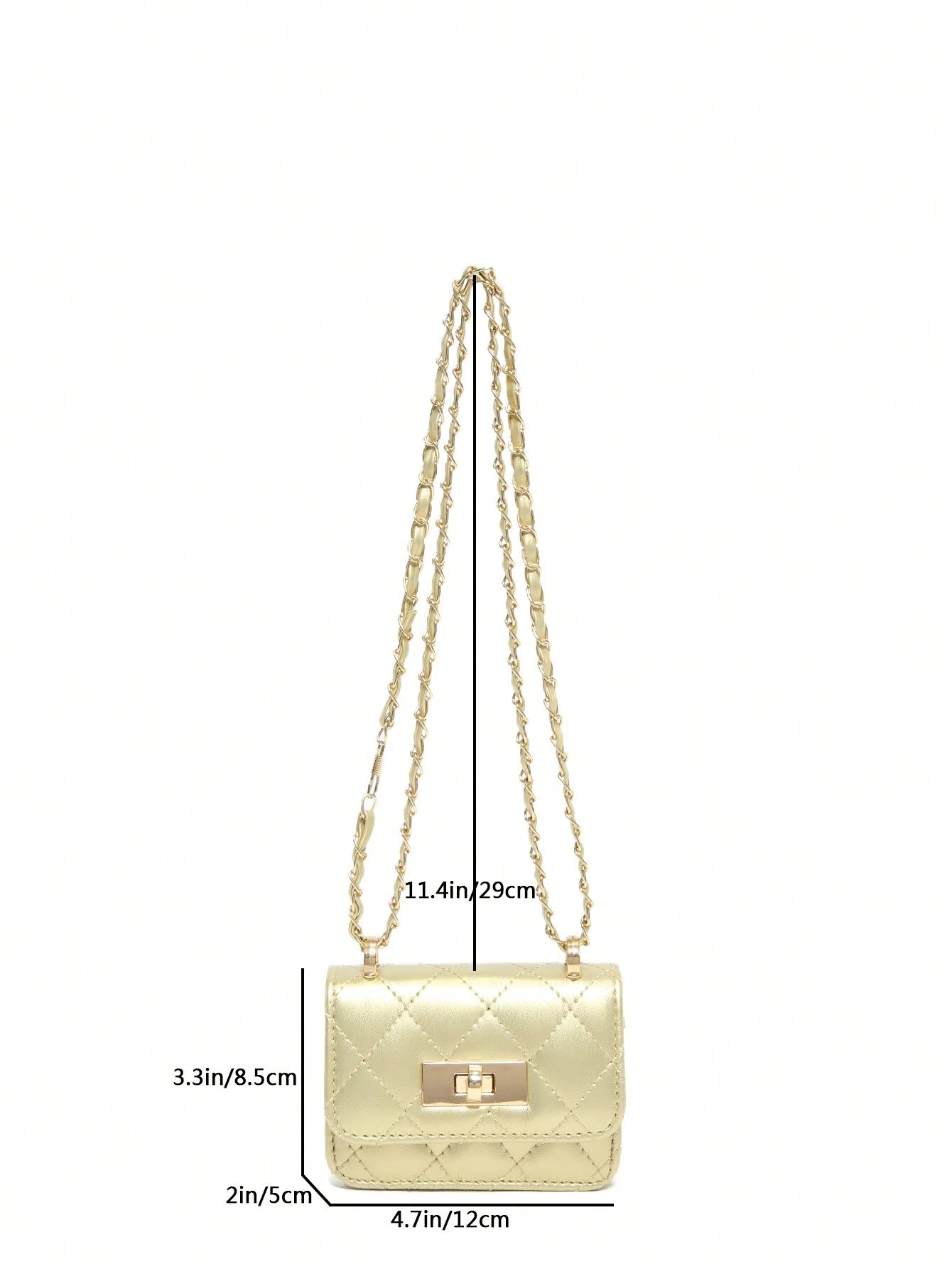 New Mini Square Bag Women Handbag Diamond Pattern Stitching Shoulder Bag Woven Chain Bag Flip Small Bag Cute Diagonal Cross-Body Bag