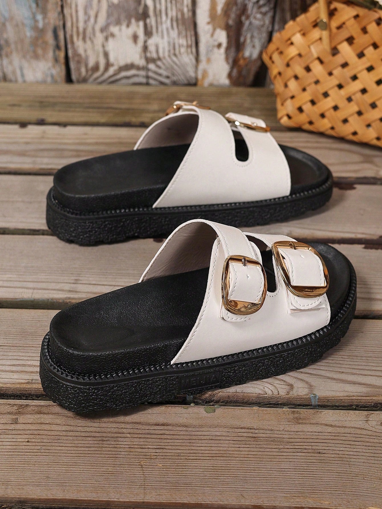 New Plus Size Women's Wedge Thick Bottom Sandals, Fashion Versatile Minimalist Style, Soft And Comfortable, Full Foot Coverage,Spring Summer Outfits