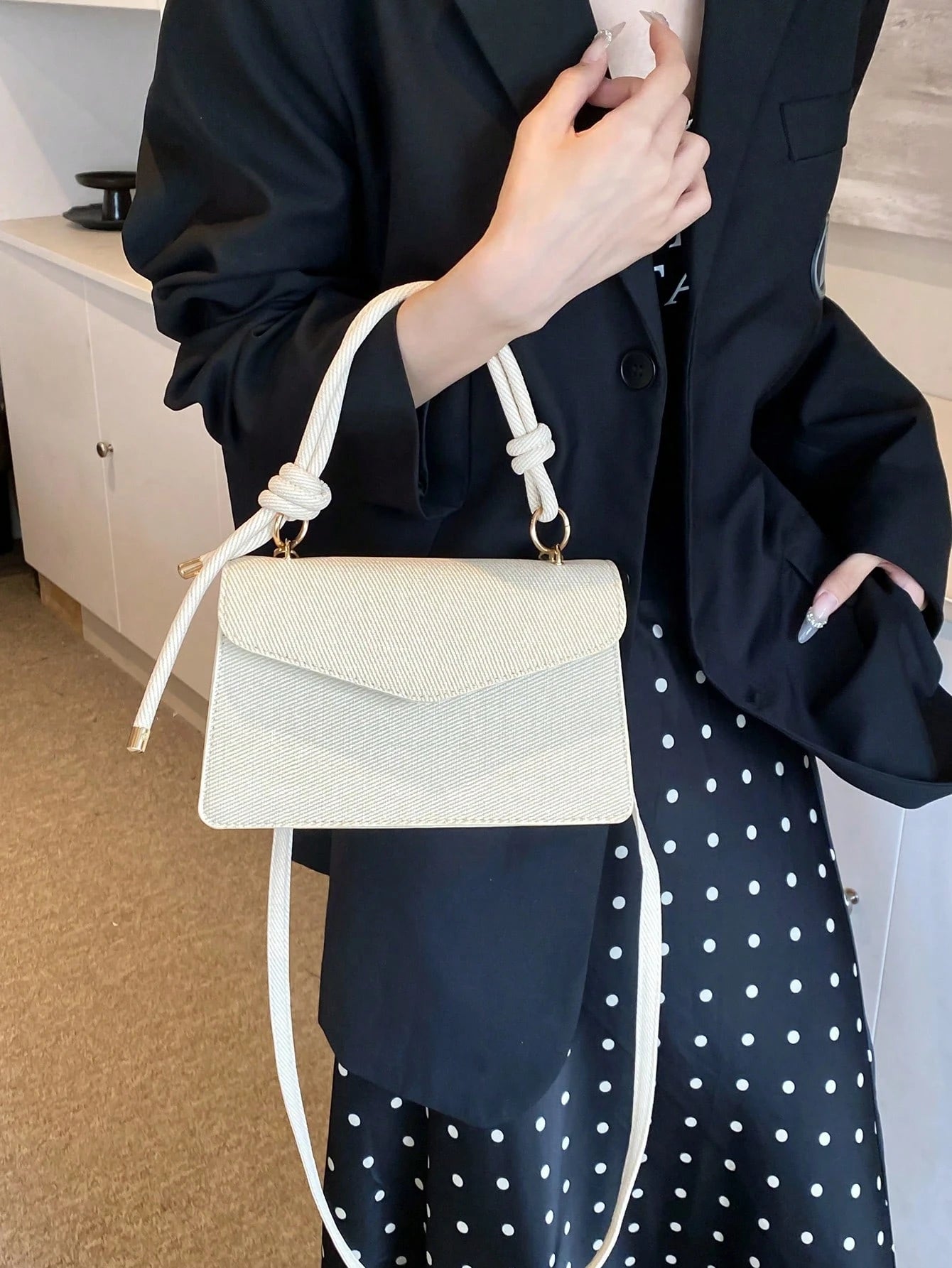 New Retro Mini Square Bag Small Unique Design Textured Crossbody Shoulder Handbag For Women