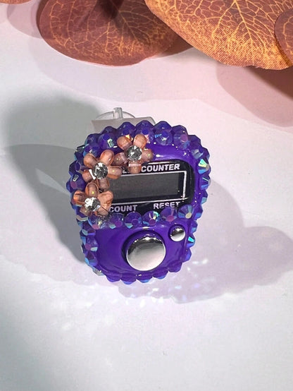 New Rhinestone Decorated Digital Counter, Electronic Counter For Middle East & Arabic, Convenient Display Ring Counter For Stress Relief, Suitable For Prayer Counting, Activity Tracking, Holiday Gifts