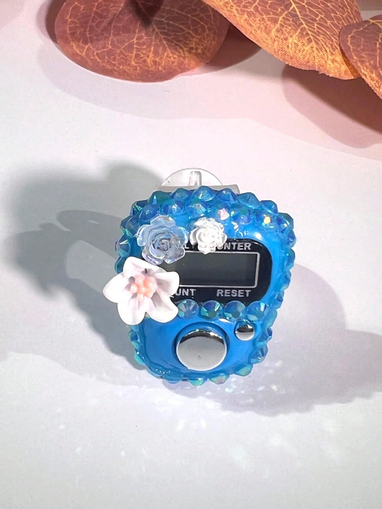 New Rhinestone Decorated Digital Counter, Electronic Counter For Middle East & Arabic, Convenient Display Ring Counter For Stress Relief, Suitable For Prayer Counting, Activity Tracking, Holiday Gifts
