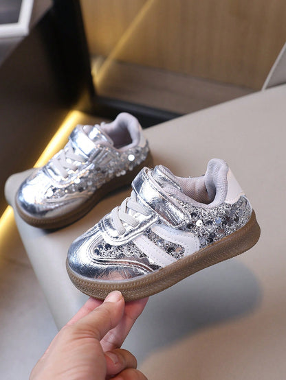 New Sequin Design Baby Sneakers With Comfortable Lining