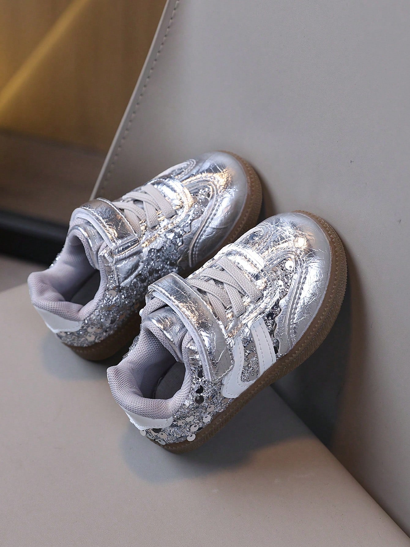 New Sequin Design Baby Sneakers With Comfortable Lining