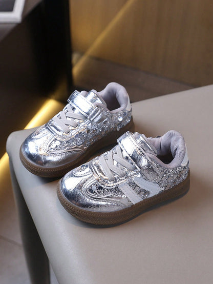 New Sequin Design Baby Sneakers With Comfortable Lining