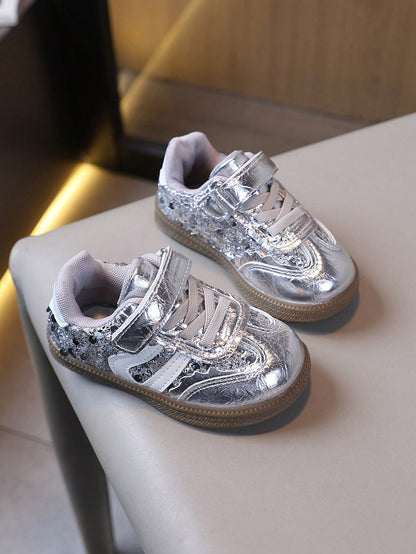 New Sequin Design Baby Sneakers With Comfortable Lining