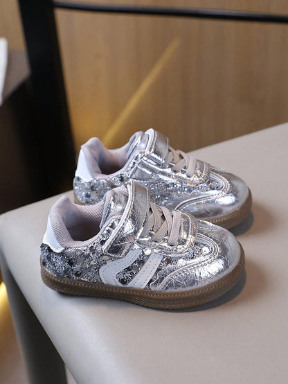 New Sequin Design Baby Sneakers With Comfortable Lining