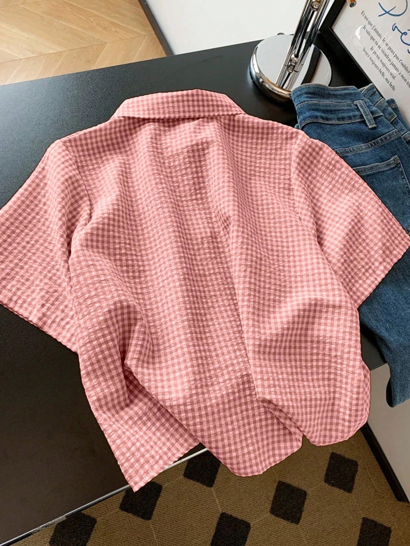 New Style Sweet Lapel Loose Fashion Women Blouse