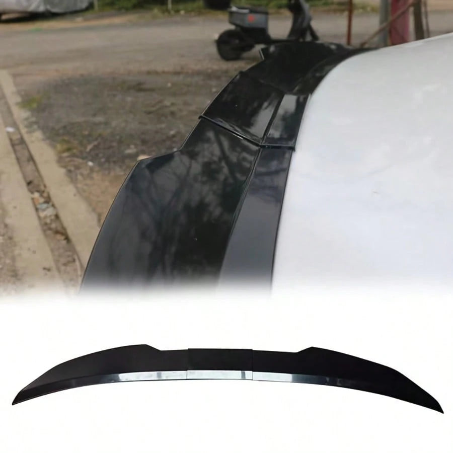 New Style Universal 3pcs Sedan Rear Trunk Tail Rear Wing Spoiler 117-127cm Adjustable DIY Refit Boot Wings Spoiler Car Accessory