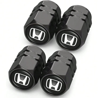 NEW- Tire Valve Caps, Valve Stem Caps Fit, Corolla, RAV4, Highlander, Alloy Car Tire Caps For Corrosion Resistant Leak-Proof Car Accessories, Black