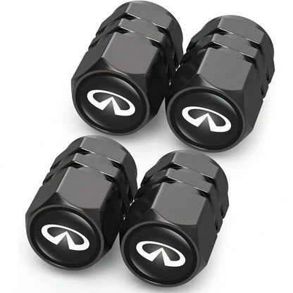 NEW- Tire Valve Caps, Valve Stem Caps Fit, Corolla, RAV4, Highlander, Alloy Car Tire Caps For Corrosion Resistant Leak-Proof Car Accessories, Black