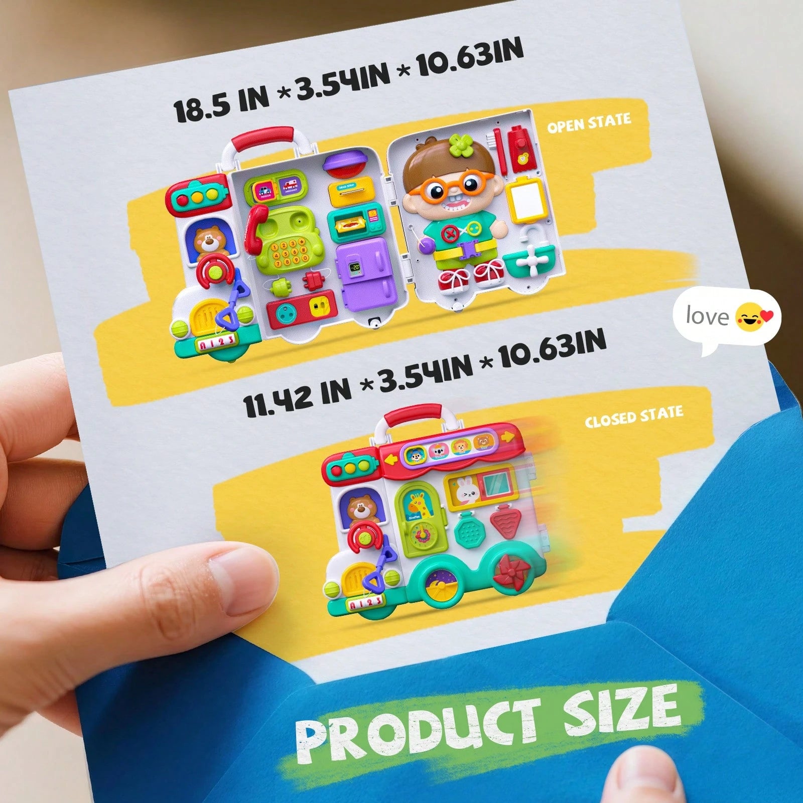 NewBandMo 54-IN-1 Montessori Busy Board Toys For Toddler 1-3, Educational Sensory Board Toys For 1+ Year Old, Fine Motor Skills Baby Activity Toys For 6M+Months, Birthday Gift For 1 2 3 Years Old Boys