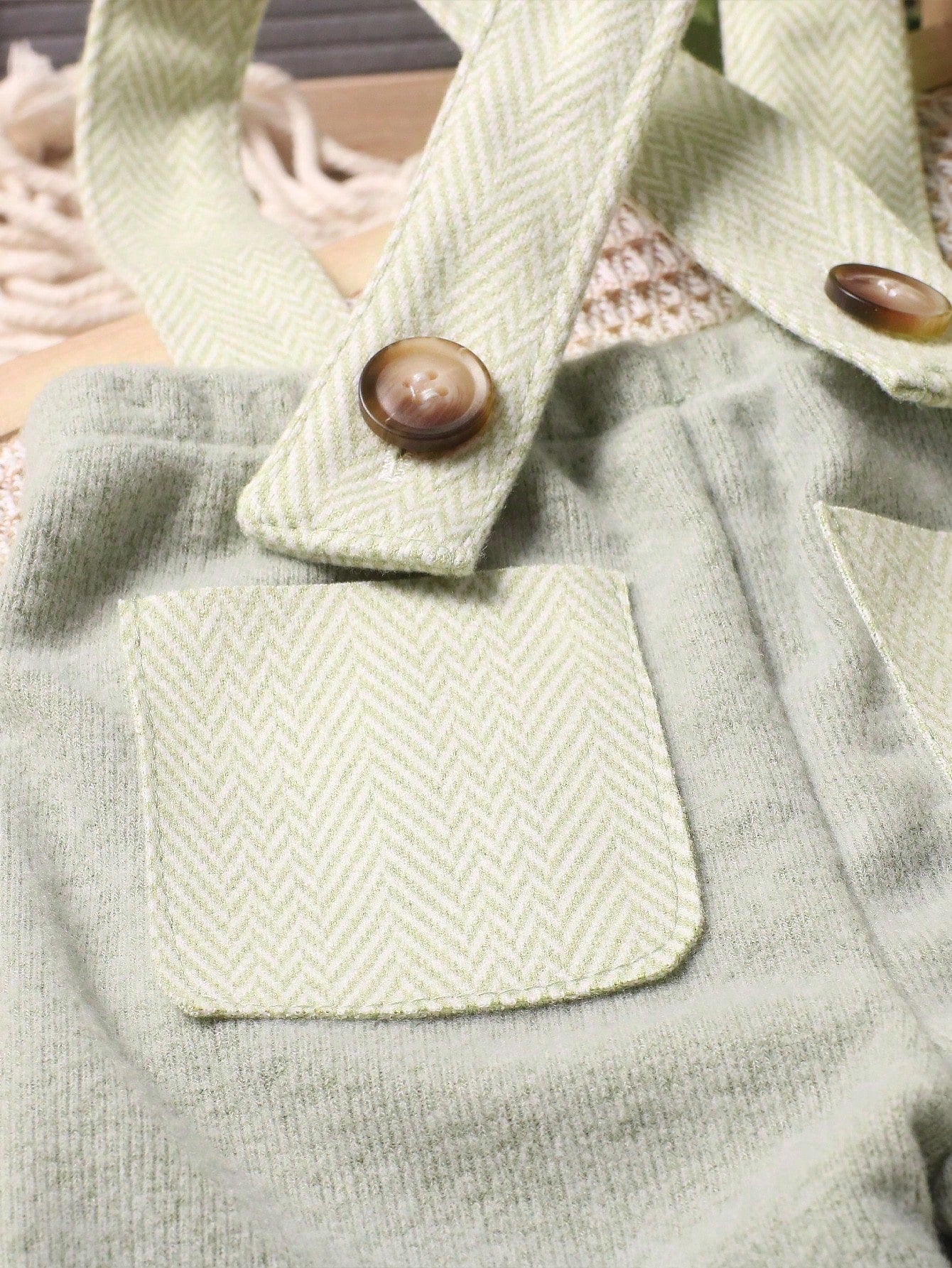 Newborn Baby Boy Photography Dual Pocket Suspender Jumpsuit & Hat