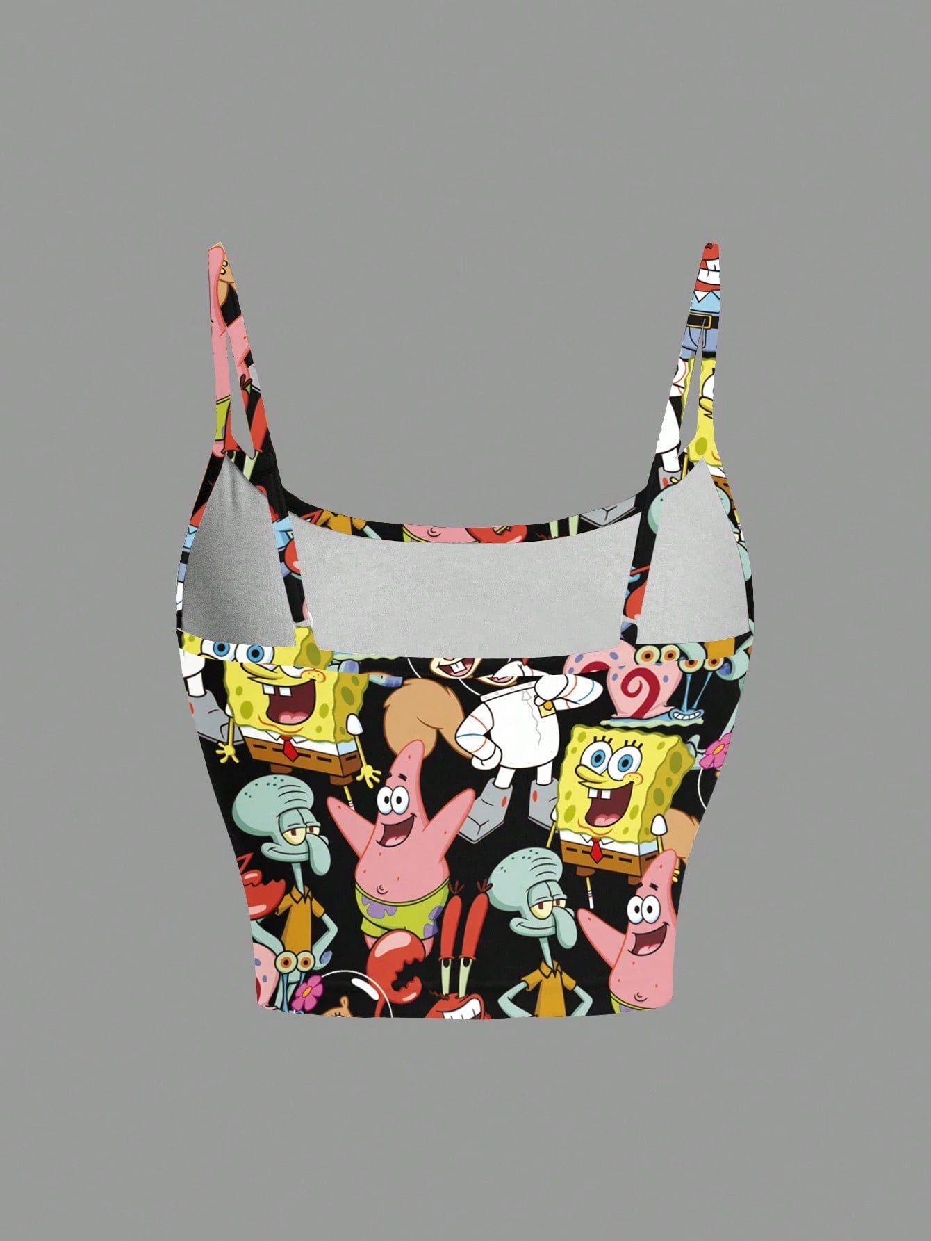 Nick 90s| Women's Cartoon Character & Striped Print Camisole