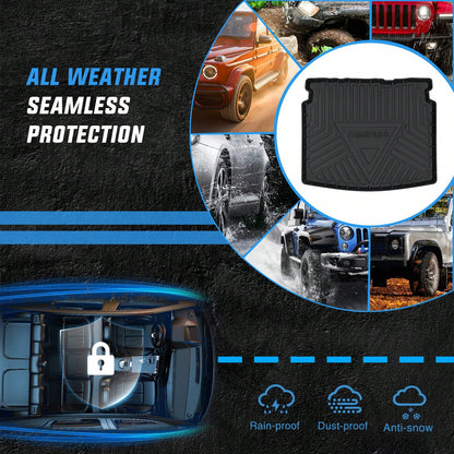Nilight Cargo Mats Compatible With Jeep Compass 2017 2018 2019 2020 2021 2022 2023 2024 2025,All Weather Protection Heavy Duty Cargo Liners