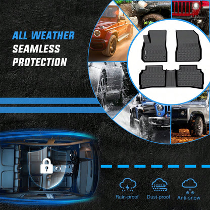 nilight Compatible With Chevy Malibu 2016-2025 Premium TPE Car Floor Mats Custom Fit All Weather Waterproof Floor Liners Full Coverage Heavy Duty Anti Slip Odorless Easy To Clean Mud Snow Dirt Protect