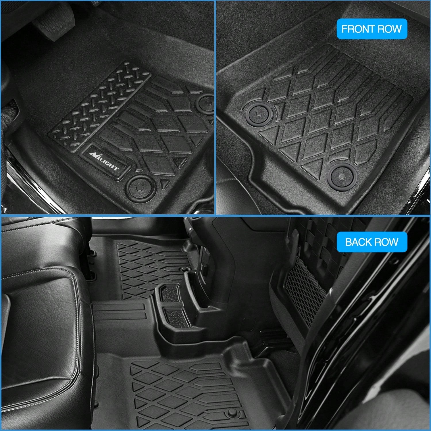 nilight Compatible With Chevy Malibu 2016-2025 Premium TPE Car Floor Mats Custom Fit All Weather Waterproof Floor Liners Full Coverage Heavy Duty Anti Slip Odorless Easy To Clean Mud Snow Dirt Protect